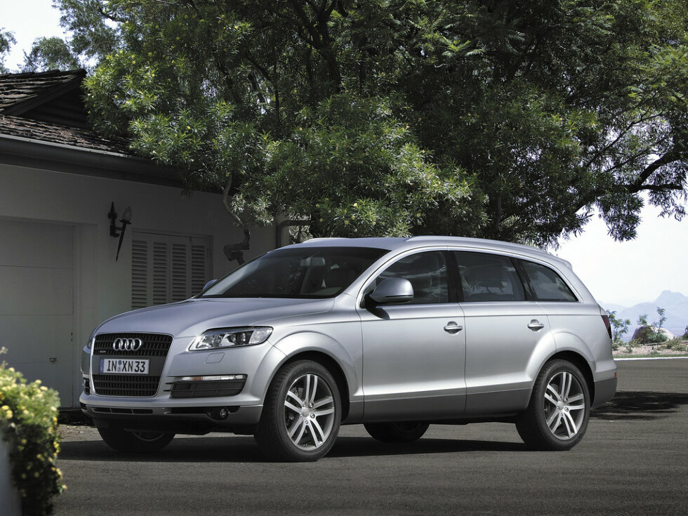 Коврики ЭВА "EVA ромб" для Audi Q7 I (suv / 4LB) 2005 - 2009, черные, 5шт.