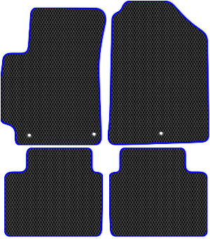 Коврики "EVA ромб" в салон Hyundai Elantra VI (седан / AD) 2015 - 2019, черные 4шт.