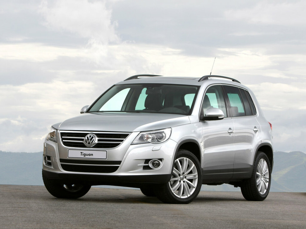 Коврики текстильные "Стандарт" для Volkswagen Tiguan I (suv / NF) 2006 - 2011, черные, 5шт.