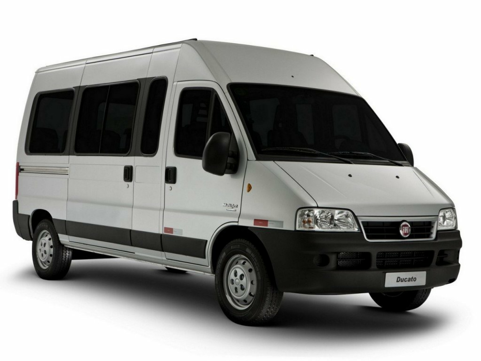 Коврики ЭВА "EVA ромб" для Fiat Ducato II (автобус / 244) 2002 - 2012, черные, 2шт.