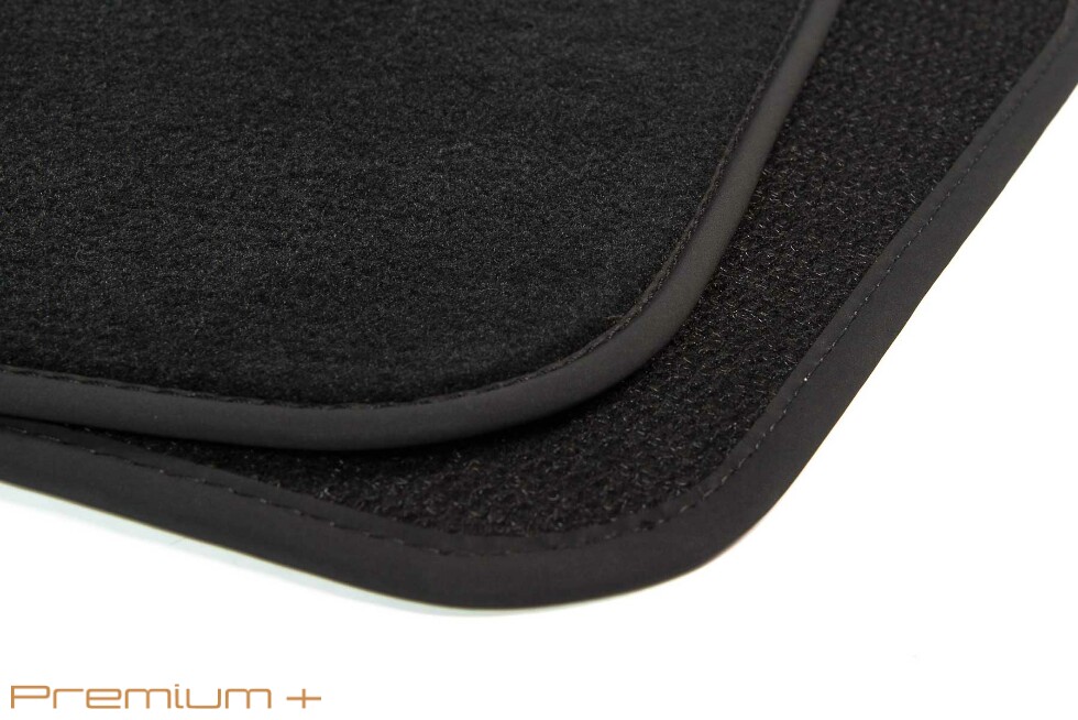 Коврики текстильные "Премиум+" для Audi A3 II (кабриолет / 8P) 2008 - 2012, черные, 4шт.