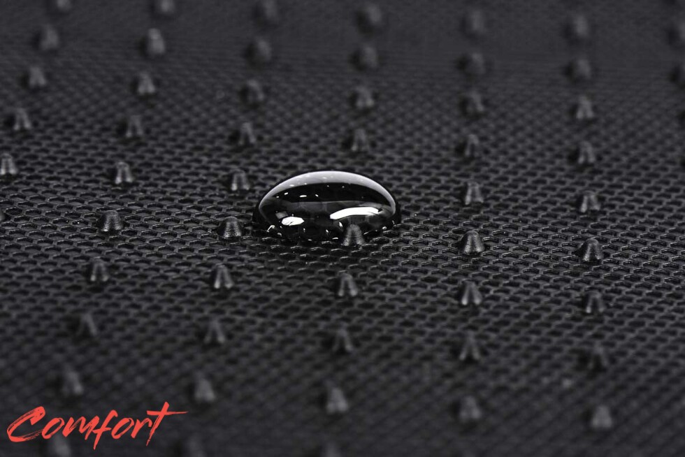 Коврики текстильные "Комфорт" для Hyundai Grand Santa Fe I (suv / DM) 2013 - 2018, коричневые, 5шт.