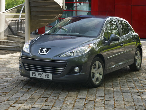 Коврики ЭВА "EVA ромб" для Peugeot 207 (хэтчбек 5 дв) 2009 - 2011, черные, 4шт.